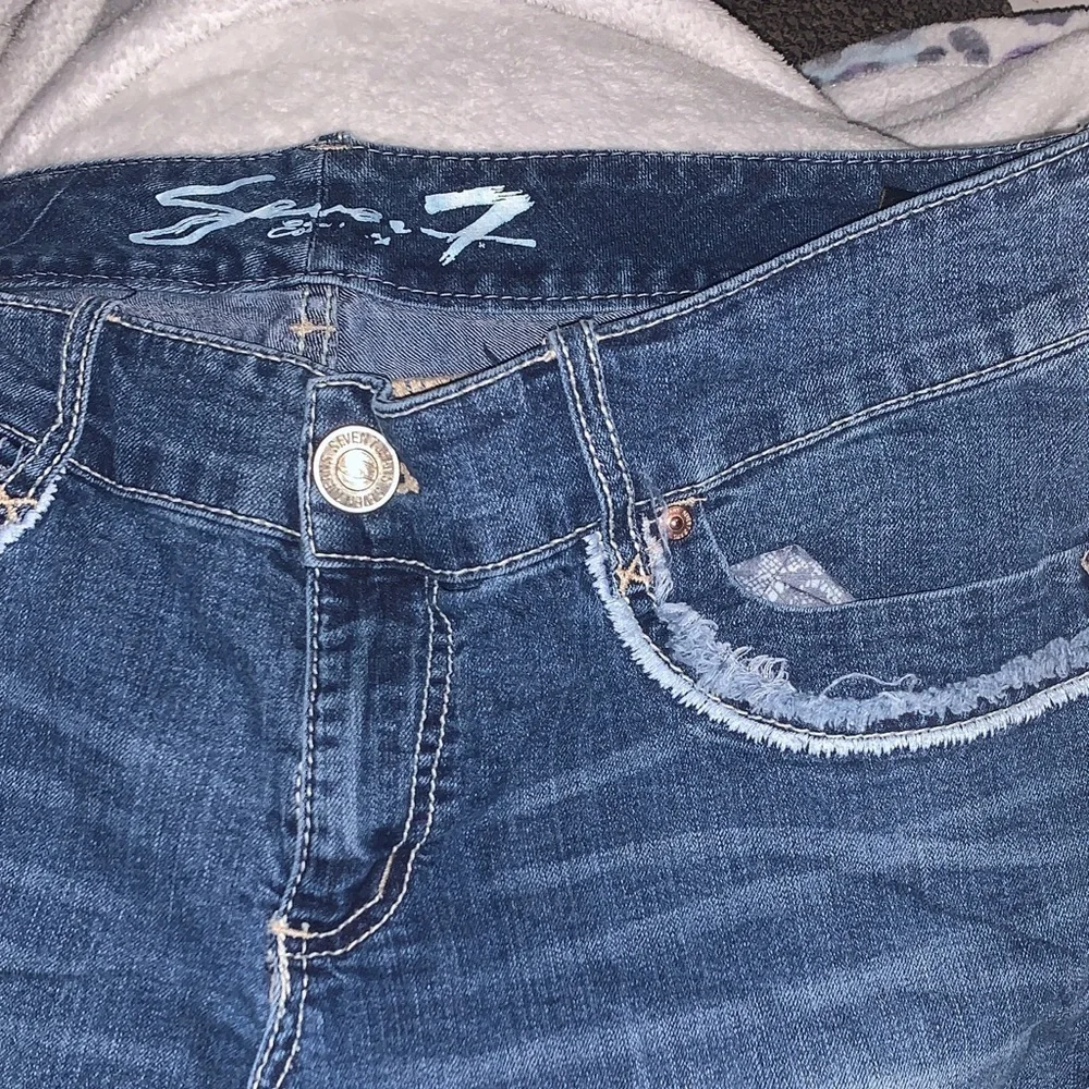 Seven7 Women's Blue Denim Shorts
